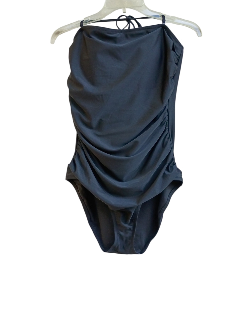 J. Crew Black Ruched One-Piece Swimsuit sz XL NEW - Picture 6 of 9